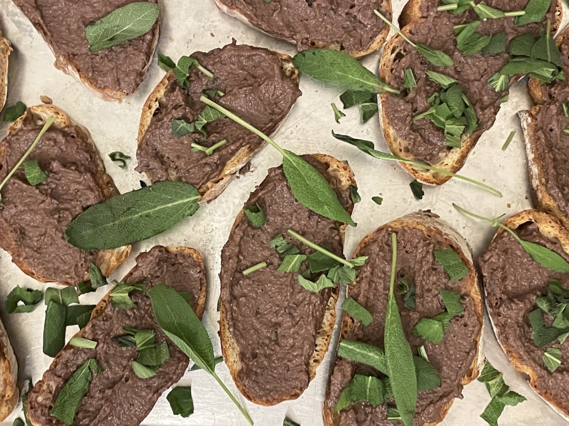 Rezept Toskana Crostini Leber Pate
