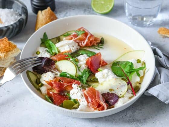 Burrata-Birnen-Schinken-Salat - Rezept Baden-Württemberg